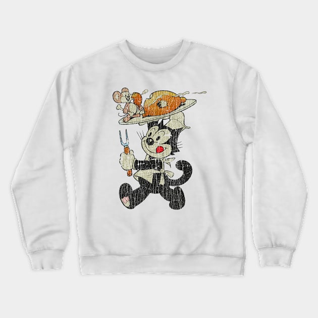 FELIX THE CAT BREAKFAST Crewneck Sweatshirt by asmokian